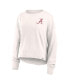 Branded Women's White Alabama Crimson Tide Kickoff Full Back Long Sleeve T-Shirt