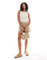 Levi's superbloom crochet knit tank top in beige