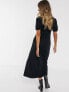 Фото #2 товара ASOS DESIGN ultimate midi tea dress with collar in black