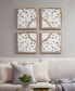 Фото #7 товара Arwen 4 Piece Medallion Wood Wall Decor Set, 14.75" x 14.75"