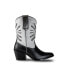 Фото #5 товара Women's Italian Western White Premium Leather Boots Fireworks by