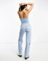 Фото #2 товара ASOS DESIGN denim cargo jumpsuit