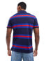 Polo Ralph Lauren icon logo stripe pique polo in navy Синий, L - Chest 42-45 - фото #4