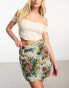 Фото #1 товара ASOS DESIGN mini skirt in tapestry jacquard