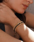 Onyx & Diamond Accent Bead Stretch Bracelet in 14k Gold