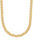 Фото #1 товара Italian Gold beveled Mariner Link 20" Chain Link Necklace in 10k Gold