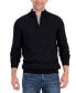Фото #1 товара Men's Long-Sleeve Half-Zip Merino Sweater, Created for Macy's