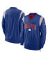 Men's Royal New York Giants Sideline Athletic Stack V-neck Pullover Windshirt Jacket