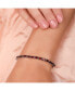 ფოტო #3 პროდუქტის Simple Strand Red Natural Garnet Tennis Bracelet For Women Sterling Silver 7-7.5 Inch