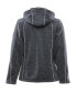 Фото #2 товара Plus Size Fleece Lined Extreme Sweater Jacket with Removable Hood