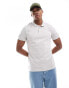 Threadbare 3 button polo in light grey