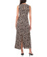 Фото #2 товара Women's Printed Sleeveless Keyhole-Back Maxi Dress