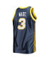 Фото #2 товара Men's Dwyane Wade Navy Marquette Golden Eagles 2002-03 Authentic Throwback College Jersey