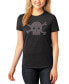 ფოტო #1 პროდუქტის Women's Premium Blend Word Art XOXO Skull T-shirt
