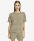 Фото #1 товара Women's Heritage Striped Short Sleeve Boxy Knit Pullover