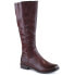 Insulated flat-heeled boots M.Daszyński W SAN21A, burgundy
