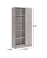 Фото #3 товара Amelia Mid Century Faux Wood Bookcase