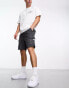 Jack & Jones Intelligence technical jersey cargo short in dark grey melange