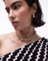 Фото #1 товара Topshop Noah t-bar curb chain necklace in gold tone