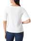 Women's Alanis Boat Neck Elbow-Sleeve T-Shirt