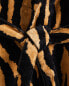 Jacquard tiger dressing gown