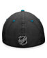 ფოტო #2 პროდუქტის Men's Black San Jose Sharks Authentic Pro Rink Flex Hat