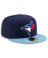 Фото #3 товара Men's Navy Toronto Blue Jays Alternate 4 Authentic Collection On-Field 59FIFTY Fitted Hat
