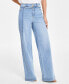 Фото #4 товара Women's Tied Wide-Leg Jeans, Created for Macy's