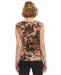 ფოტო #2 პროდუქტის Women's Sleeveless Asymmetrical-Neck Top