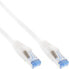 Фото #1 товара InLine Patch Cable S/FTP PiMF Cat.6A halogen free 500MHz white 0.25m