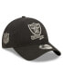 Фото #3 товара Men's Black Las Vegas Raiders 2022 Sideline Adjustable 9TWENTY Hat