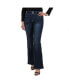 ფოტო #1 პროდუქტის Maternity Tummy Control Double Button 5-Pocket Bootcut With Flap Back Pocket Detail