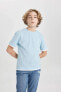 Erkek Çocuk T-shirt B5928a8/be759 Lt.blue