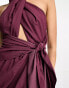 Фото #12 товара ASOS DESIGN washed halter cut out midi dress with tie waist in dusty purple