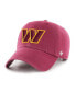 Men's Burgundy Washington Commanders Clean Up Adjustable Hat