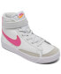 Фото #1 товара Little Girls' Blazer Mid '77 Fastening Strap Casual Sneakers from Finish Line