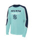 Big Boys Light Blue, Navy Seattle Kraken Pro Assist Long Sleeve T-shirt