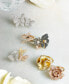 ფოტო #2 პროდუქტის Trio by EFFY® Diamond Pavé Butterfly Ring (5/8 ct. t.w.) in 14K Yellow, White and Rose Gold