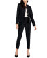 ფოტო #1 პროდუქტის Women's Stand Collar Button-Front Pantsuit