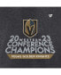 Фото #4 товара Men's Heather Charcoal Vegas Golden Knights 2023 NHL Western Conference Champs Locker Room T-shirt