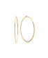 ფოტო #1 პროდუქტის 18K Gold Plated Stainless Steel Hoop Earrings