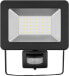 Goobay LED Outdoor Floodlight - 50 W - with Motion Sensor - 50 W - LED - 50 bulb(s) - Black - White - 4000 K