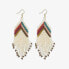 Фото #1 товара INK + ALLOY Elise Chevron Beaded Fringe Earrings Muted Rainbow