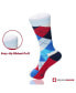 ფოტო #6 პროდუქტის 6 Pack Mens Cotton Dress Socks Mid Calf Argyle Pattern Solids Set