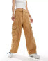 Фото #1 товара The North Face Heritage Utility cord wide leg high waist cargo trousers in beige