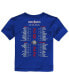 ფოტო #4 პროდუქტის Toddler Girls and Boys Royal Kansas Jayhawks 2022 NCAA Men's Basketball National Champions Bracket T-shirt
