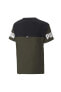 Düz Mavi Erkek T-Shirt 67009770 Puma Power Colorblock Tee