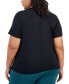 Фото #2 товара Активная блузка для женщин ID Ideology Twist-Front Top, Created for Macy's