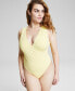 ფოტო #4 პროდუქტის Women's Double-Layered Surplice Sleeveless Bodysuit