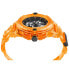 ფოტო #2 პროდუქტის Unisex The Skull Scuba Duba Orange Silicone Strap Watch 44mm